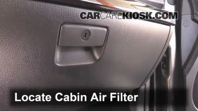 2014 Kia Sorento EX 3.3L V6 Filtre à air (intérieur) Changement